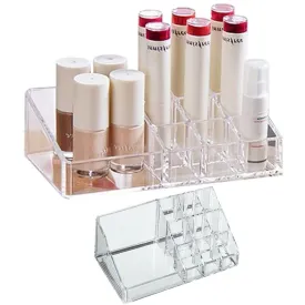 1 Clear Lipstick Display Holder Acrylic Cosmetic Organizer Makeup Storage Case