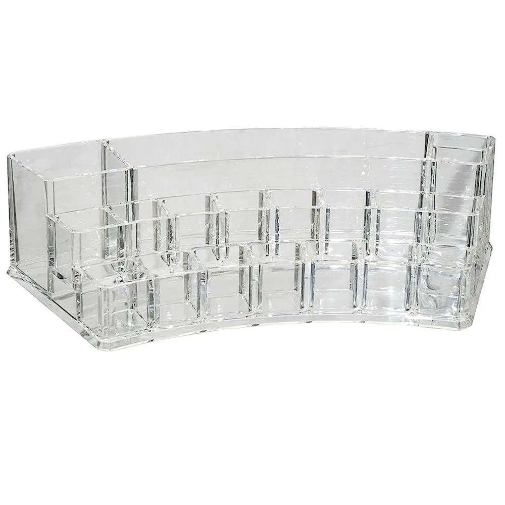1 Vanity Organizer Clear Jewelry Makeup Cosmetic 19 Compartment Holder Storage