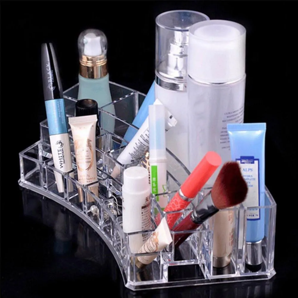 1 Vanity Organizer Clear Jewelry Makeup Cosmetic 19 Compartment Holder Storage