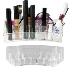 1 Vanity Organizer Clear Jewelry Makeup Cosmetic 19 Compartment Holder Storage