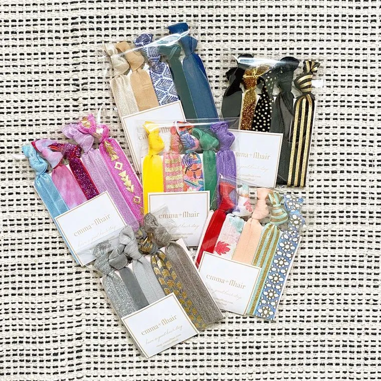 5 Pack Hair Ties, Assorted