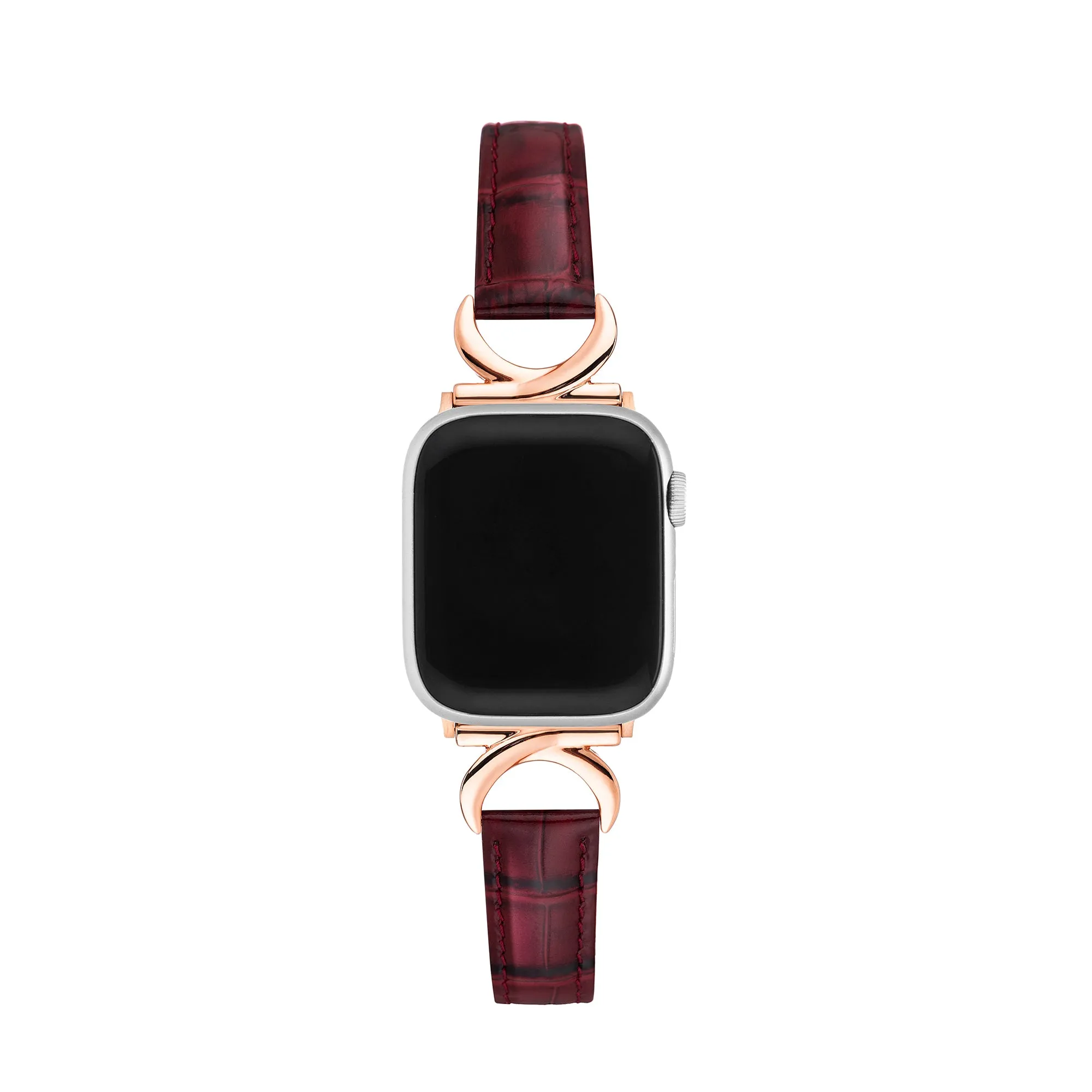 Bamboo Grainy Patent Leather Watch Band