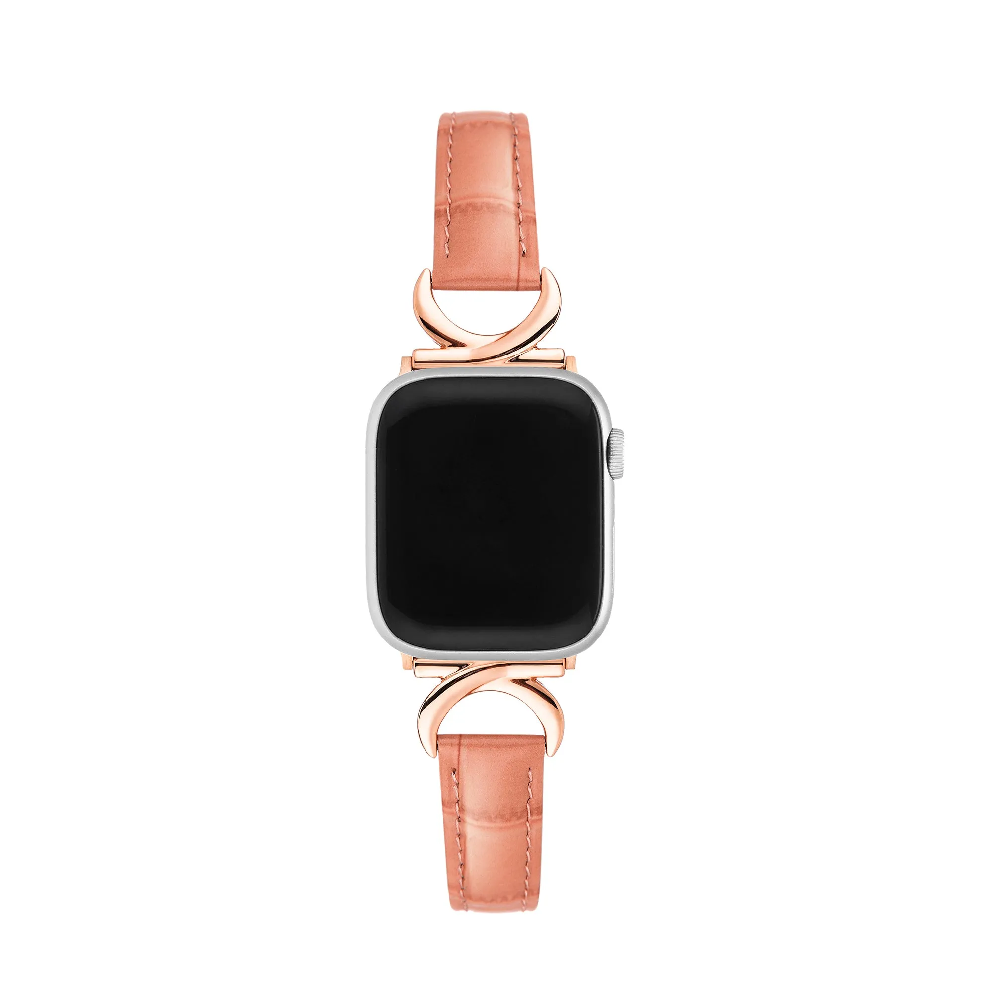 Bamboo Grainy Patent Leather Watch Band
