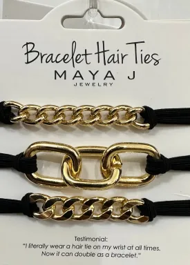 Black Bracelet Hair Ties