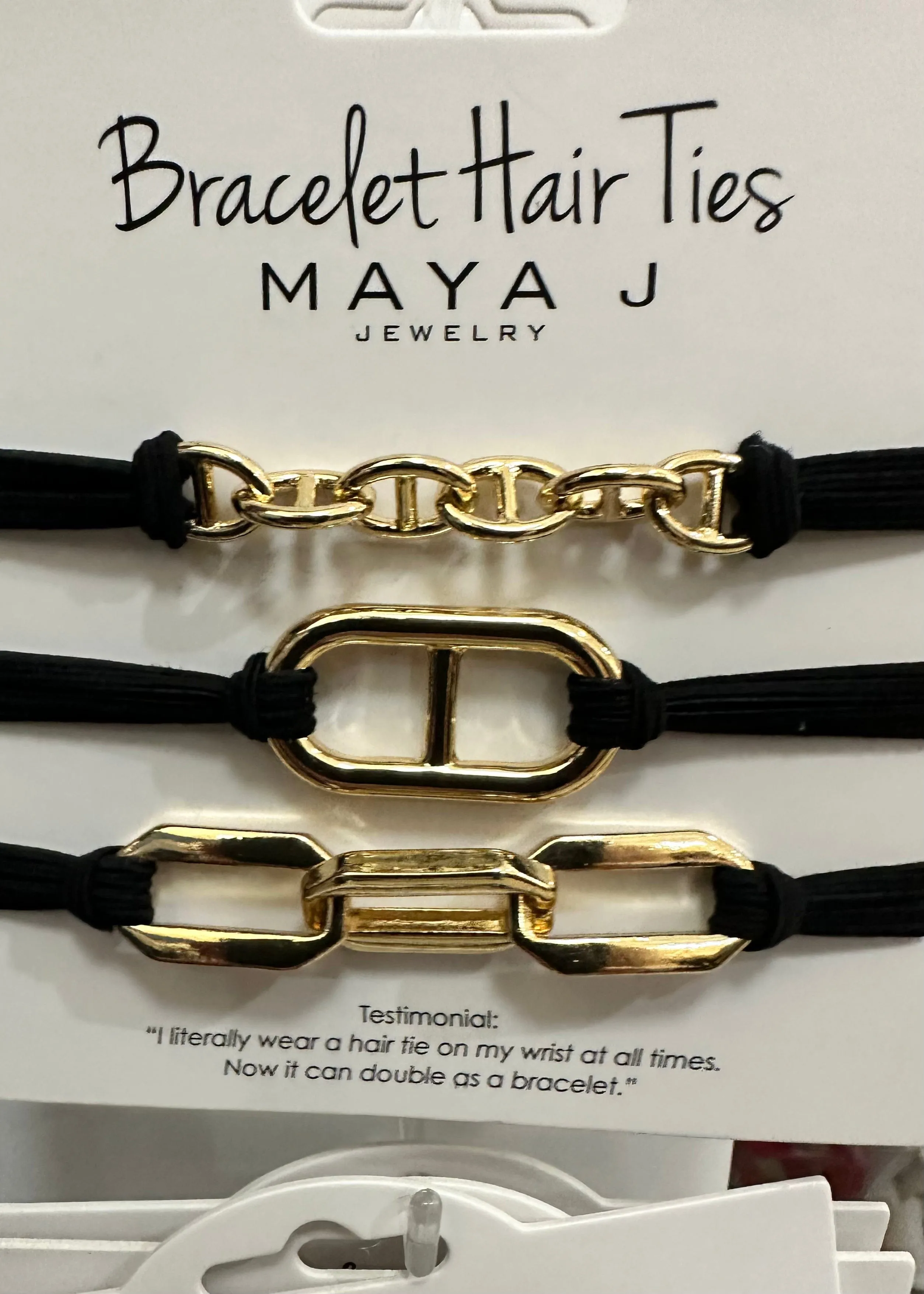 Black Bracelet Hair Ties
