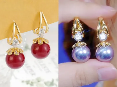 BUY 1 GET 1 FREE (2 pairs)Sparkly Huggie Dangle Earrings for Women