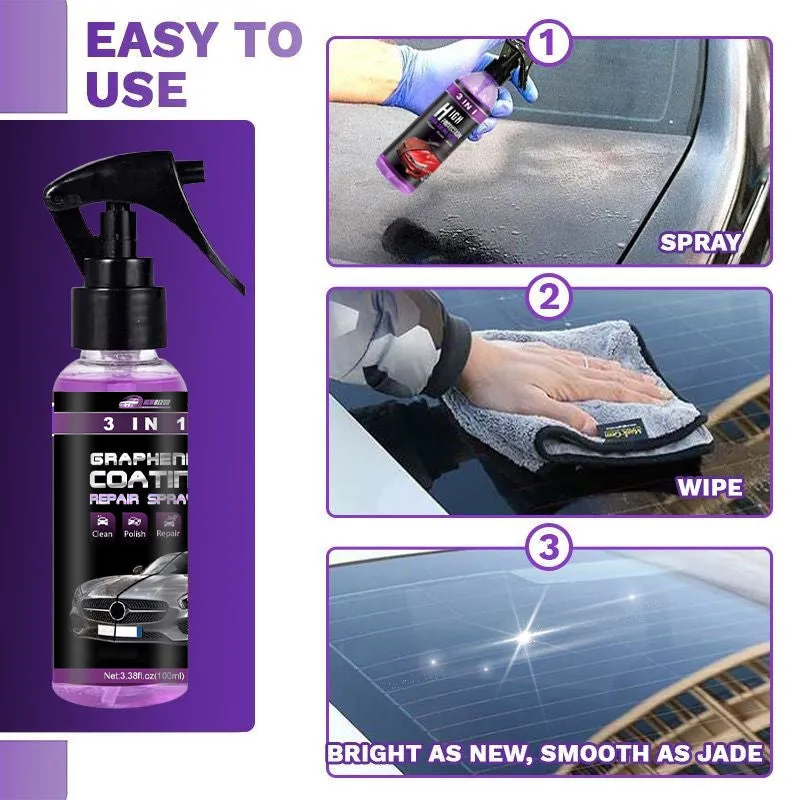 Buy 2 Get 1 Free3 in 1 Ceramic Car Coating Spray