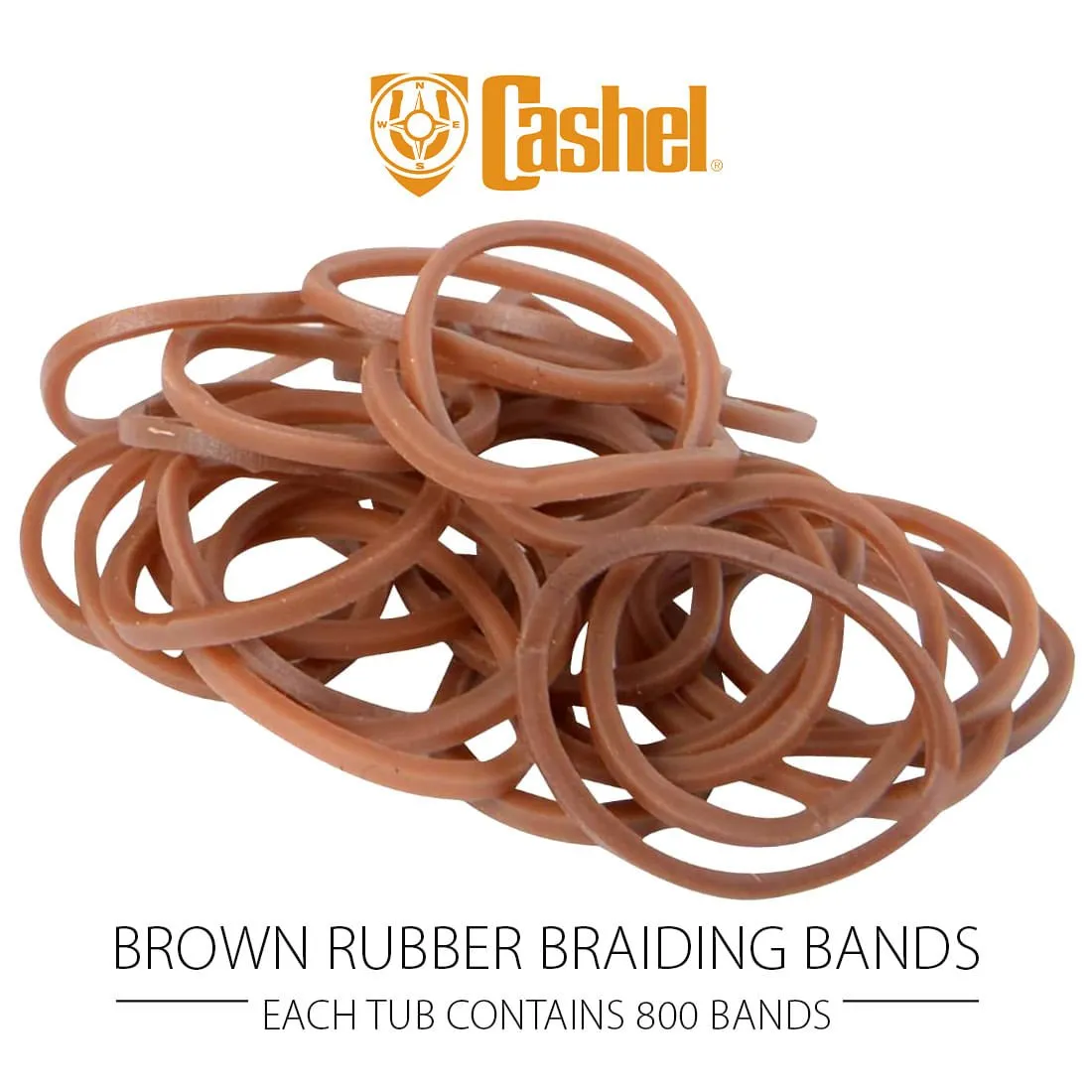 Cashel Rubber Braiding Bands, 800 count