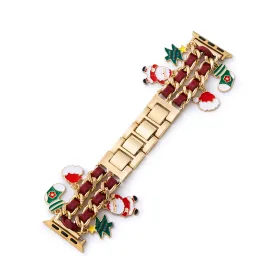 Christmas Double Twist Watch Band