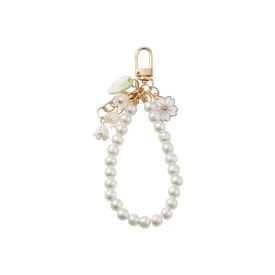 Floral Pearl Phone Charm