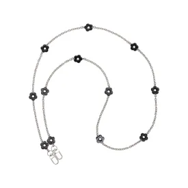 Flower Decored  Cross-body Phone Chain