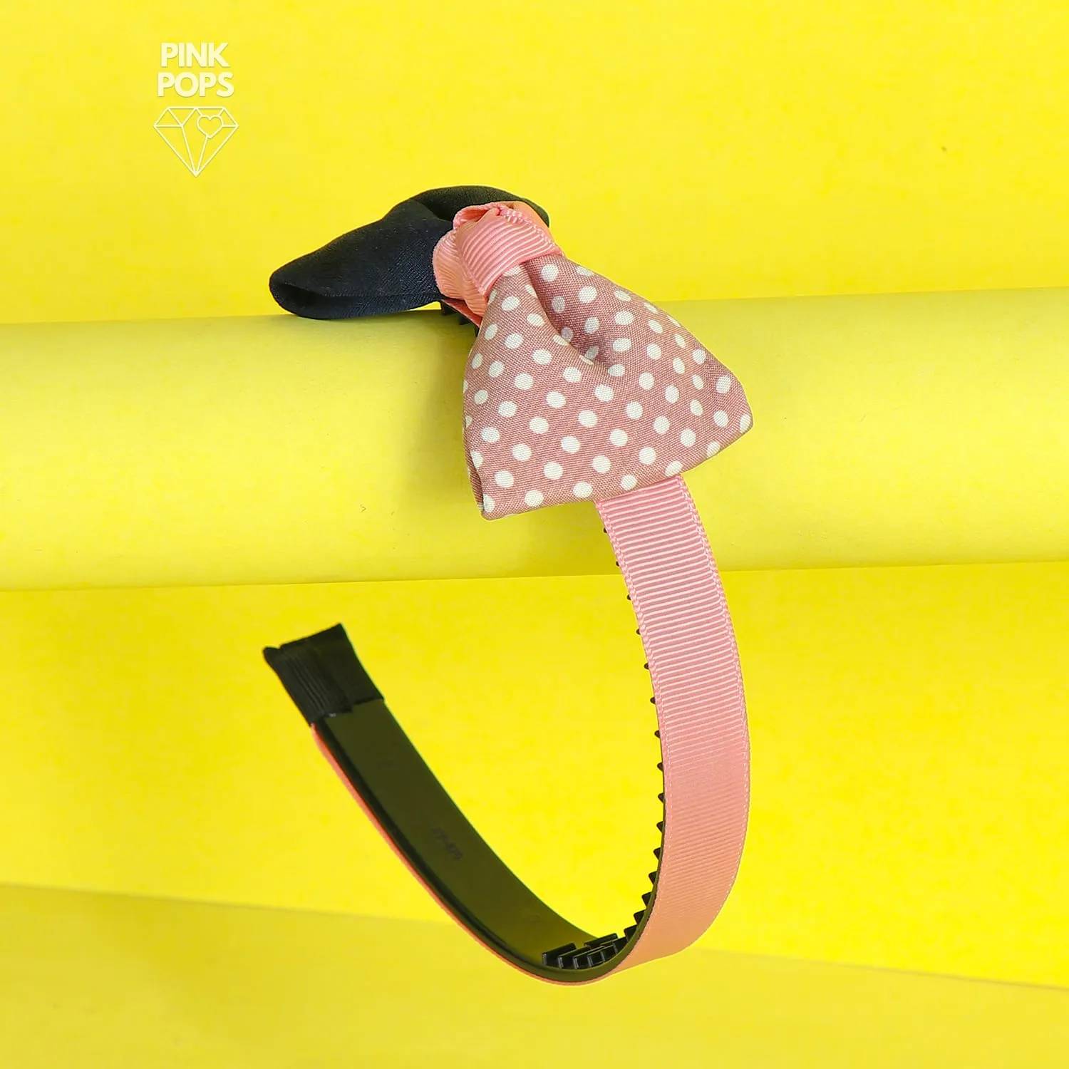 Half Dotted Biw Hairband