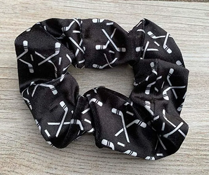 Ice Hockey Premium Velvet Scrunchie