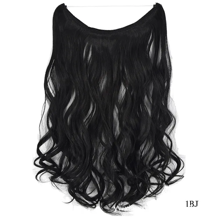 Invisible Wire Hair , Hair Pieces Silky Straight Synthetic