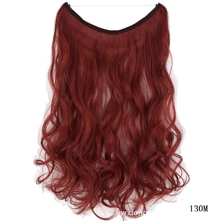 Invisible Wire Hair , Hair Pieces Silky Straight Synthetic