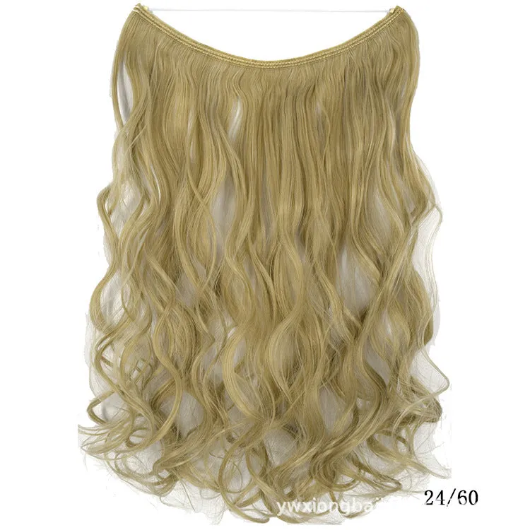 Invisible Wire Hair , Hair Pieces Silky Straight Synthetic