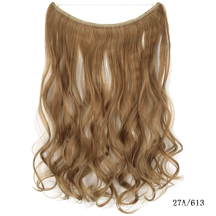 Invisible Wire Hair , Hair Pieces Silky Straight Synthetic