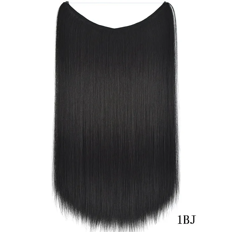 Invisible Wire Hair , Hair Pieces Silky Straight Synthetic