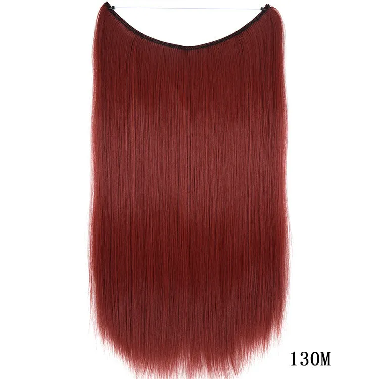 Invisible Wire Hair , Hair Pieces Silky Straight Synthetic