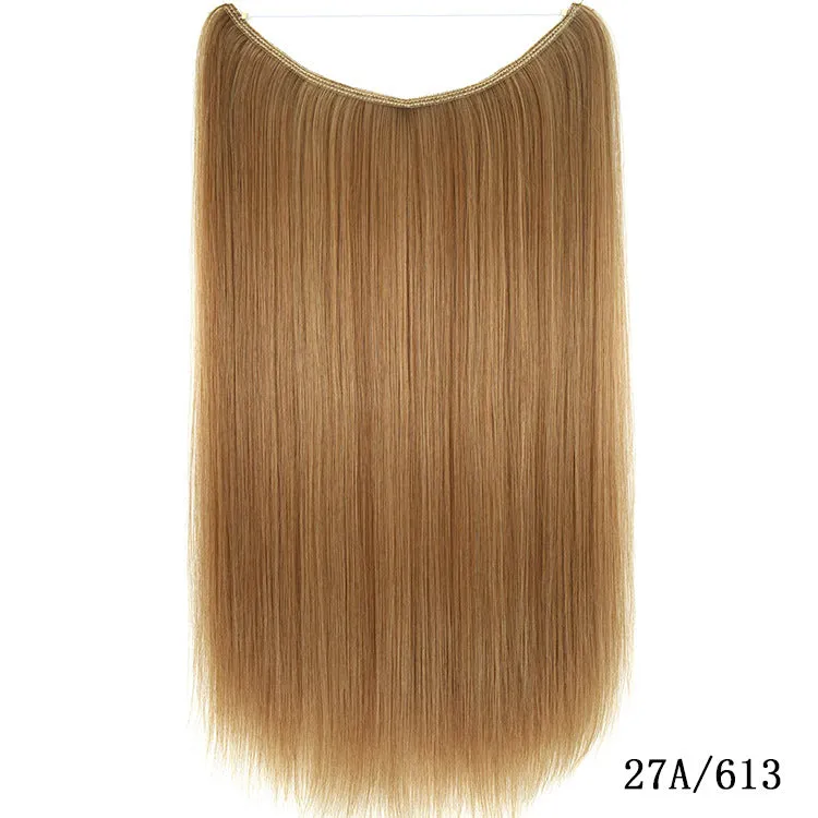 Invisible Wire Hair , Hair Pieces Silky Straight Synthetic
