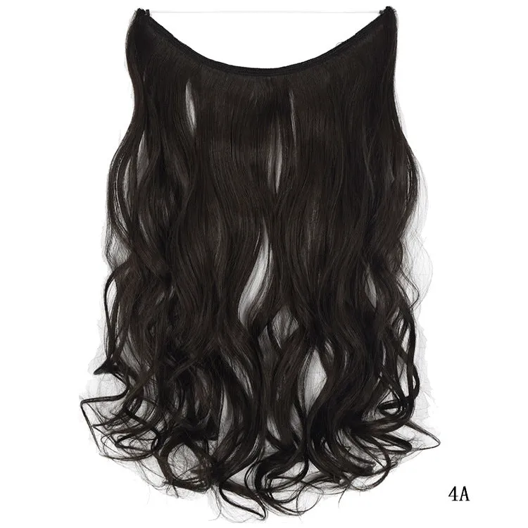 Invisible Wire Hair , Hair Pieces Silky Straight Synthetic