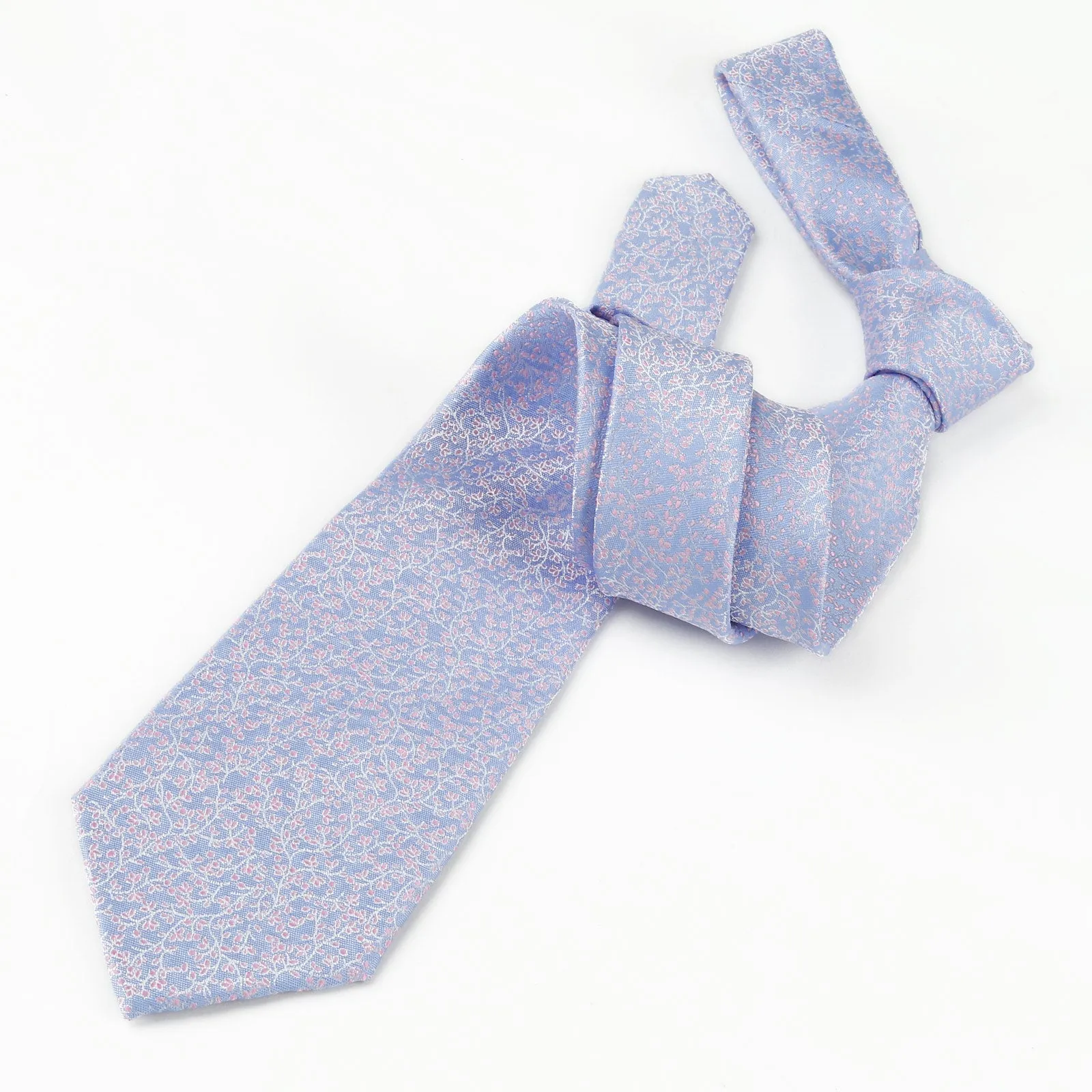 Men's 3.15inches Floral Printed Necktie with Hanky Set, 126