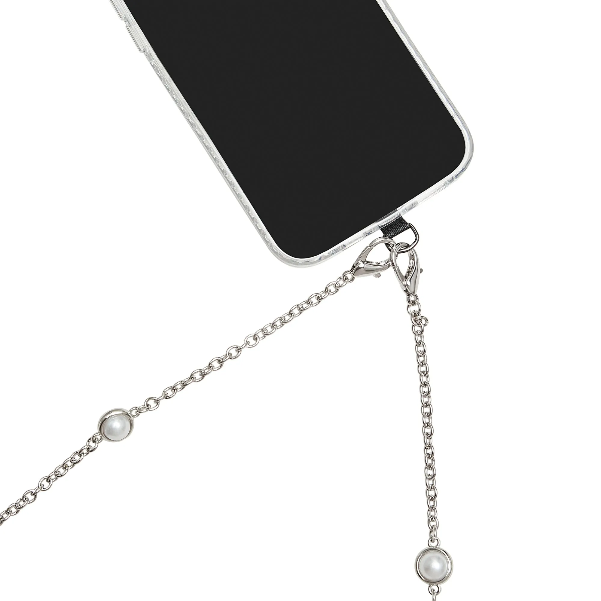 Pearl embedded Cross-body Strap
