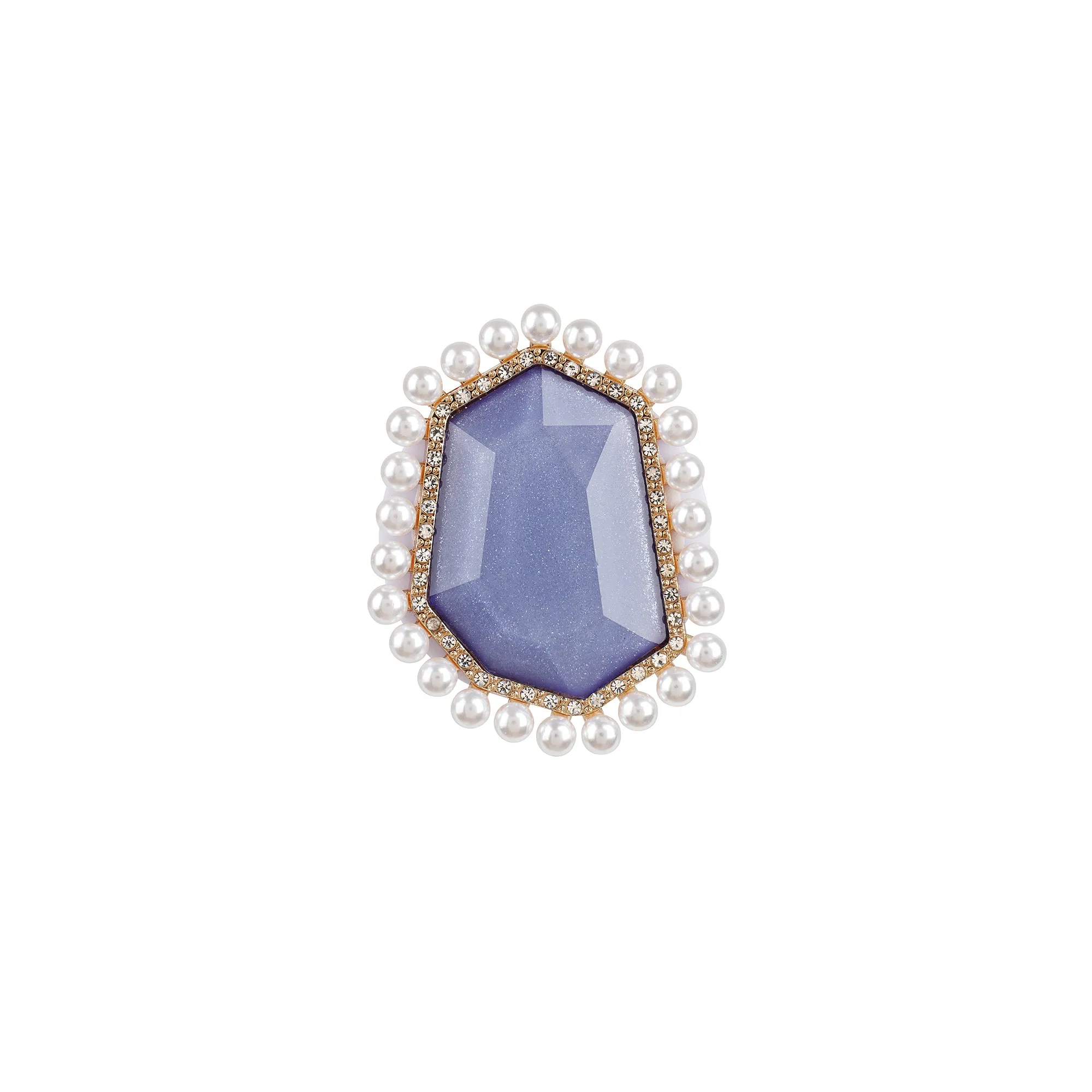 Pearl Rhinestone Adhesive Phone Grip