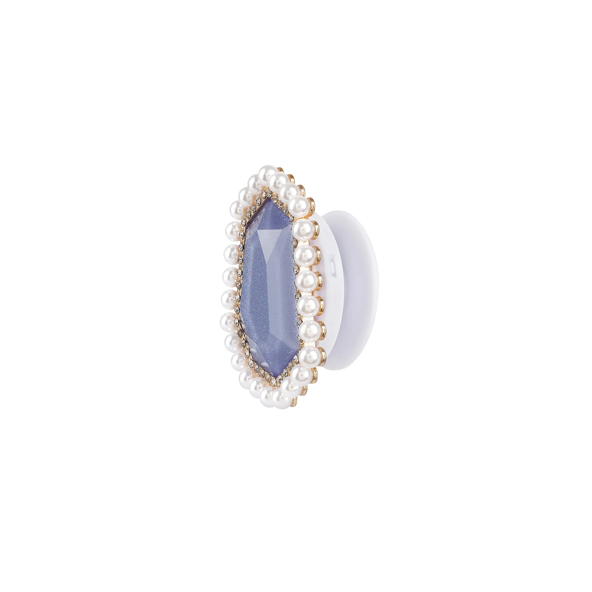 Pearl Rhinestone Adhesive Phone Grip