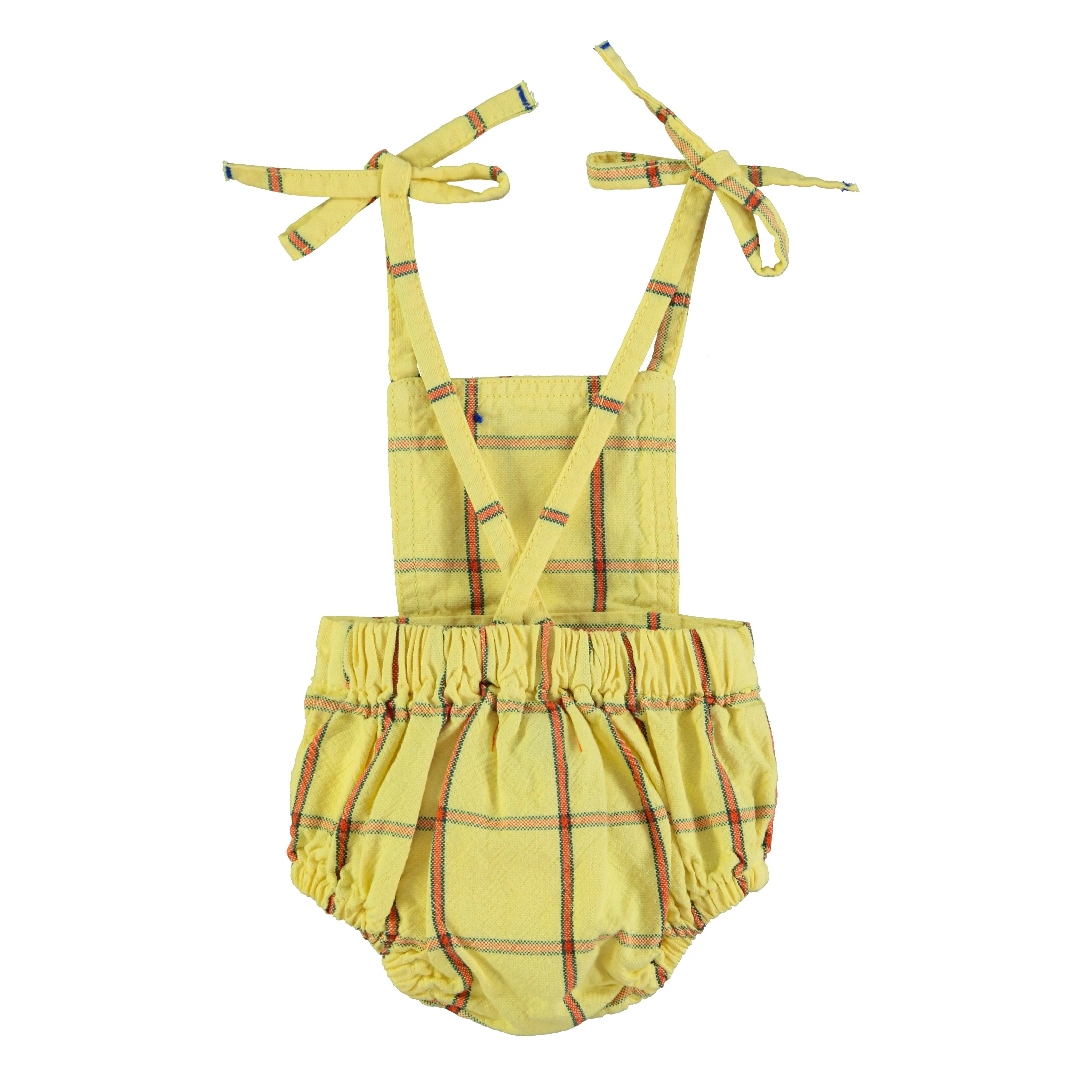 PIUPIUCHICK CHECKERED TIES ROMPER
