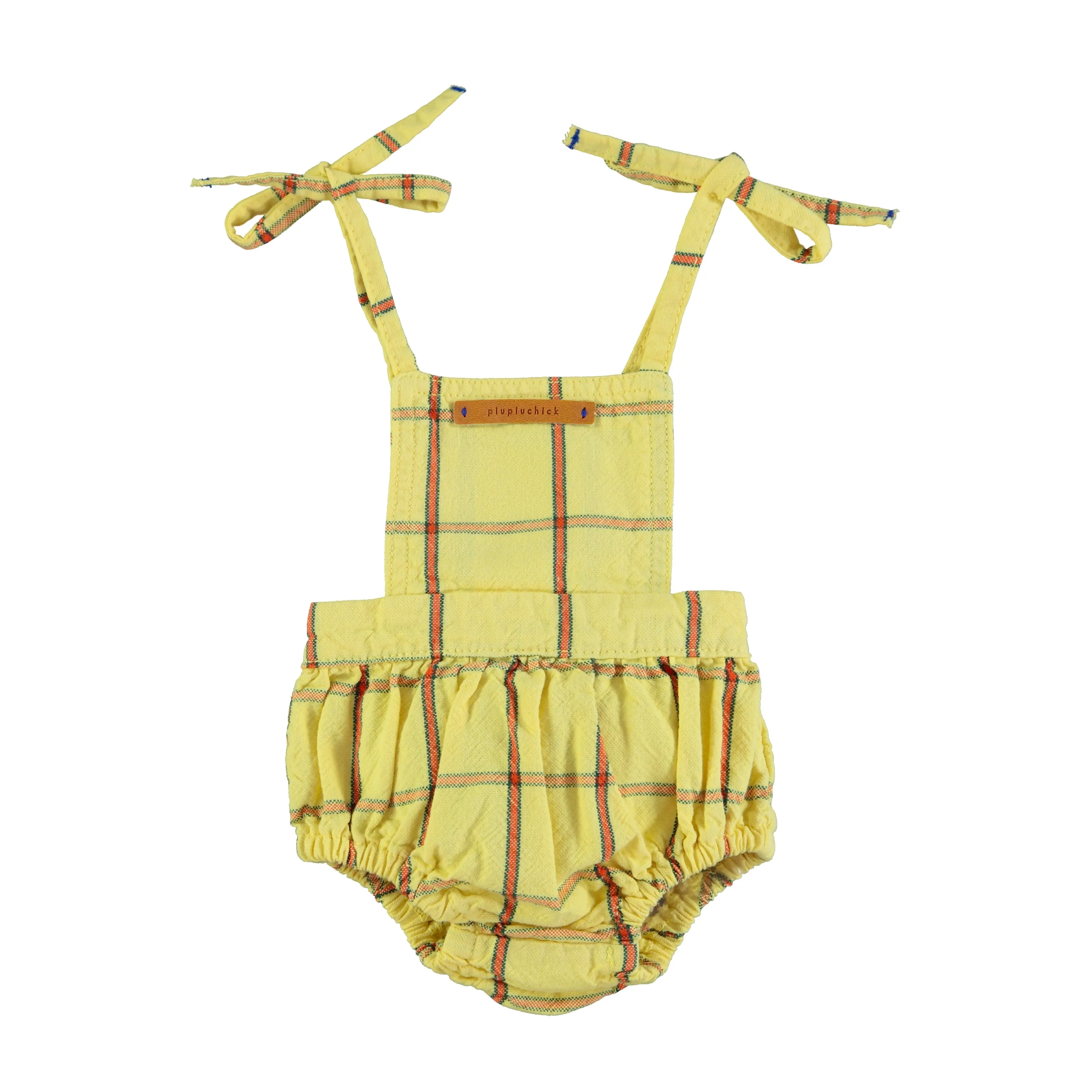PIUPIUCHICK CHECKERED TIES ROMPER