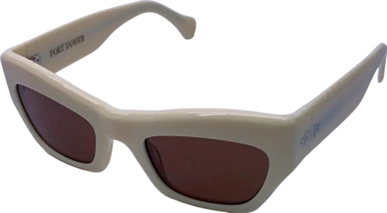 Port Tanger Ivory Square Sunglasses One Size