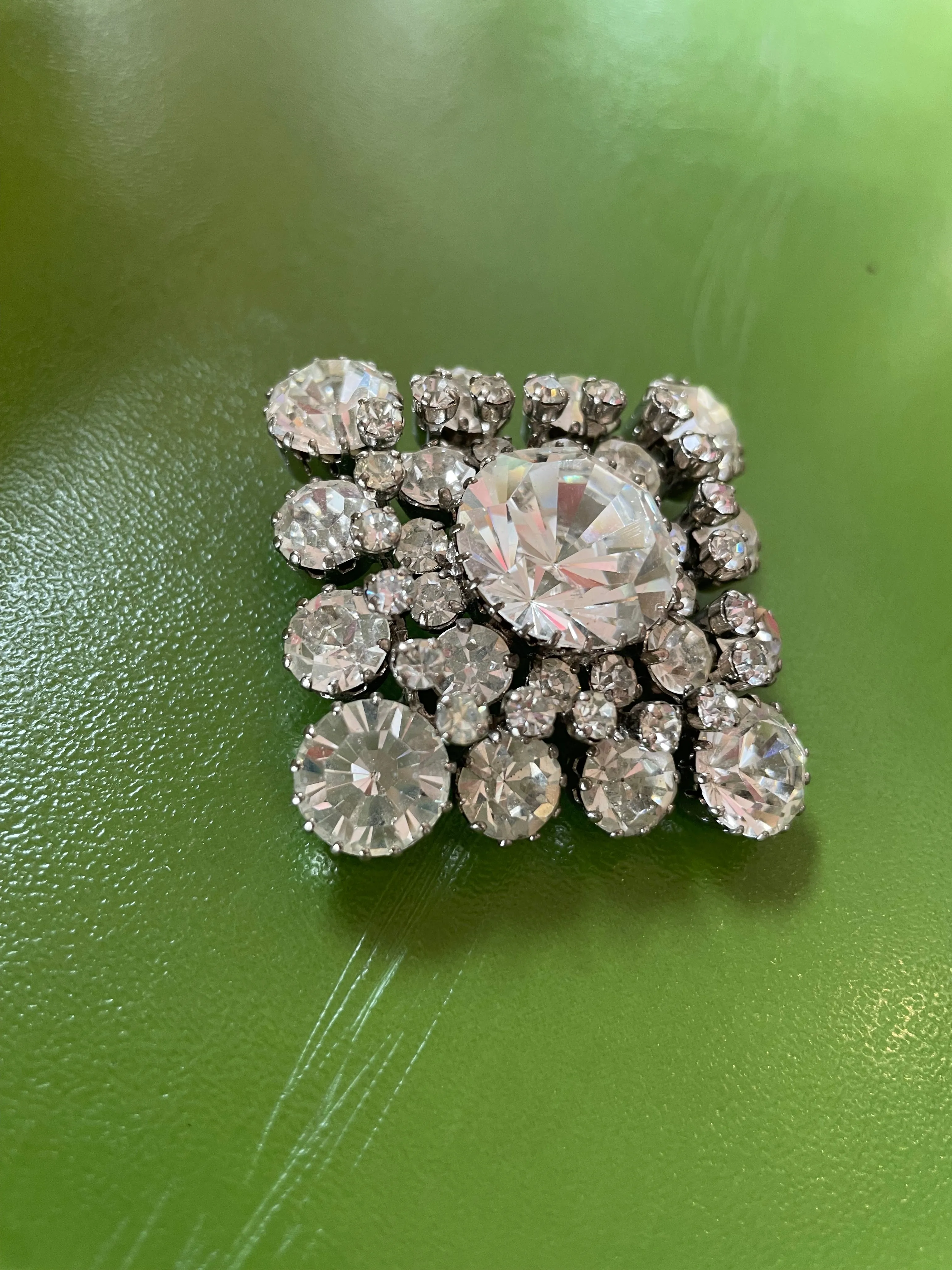 Weiss Rhinestone Brooch