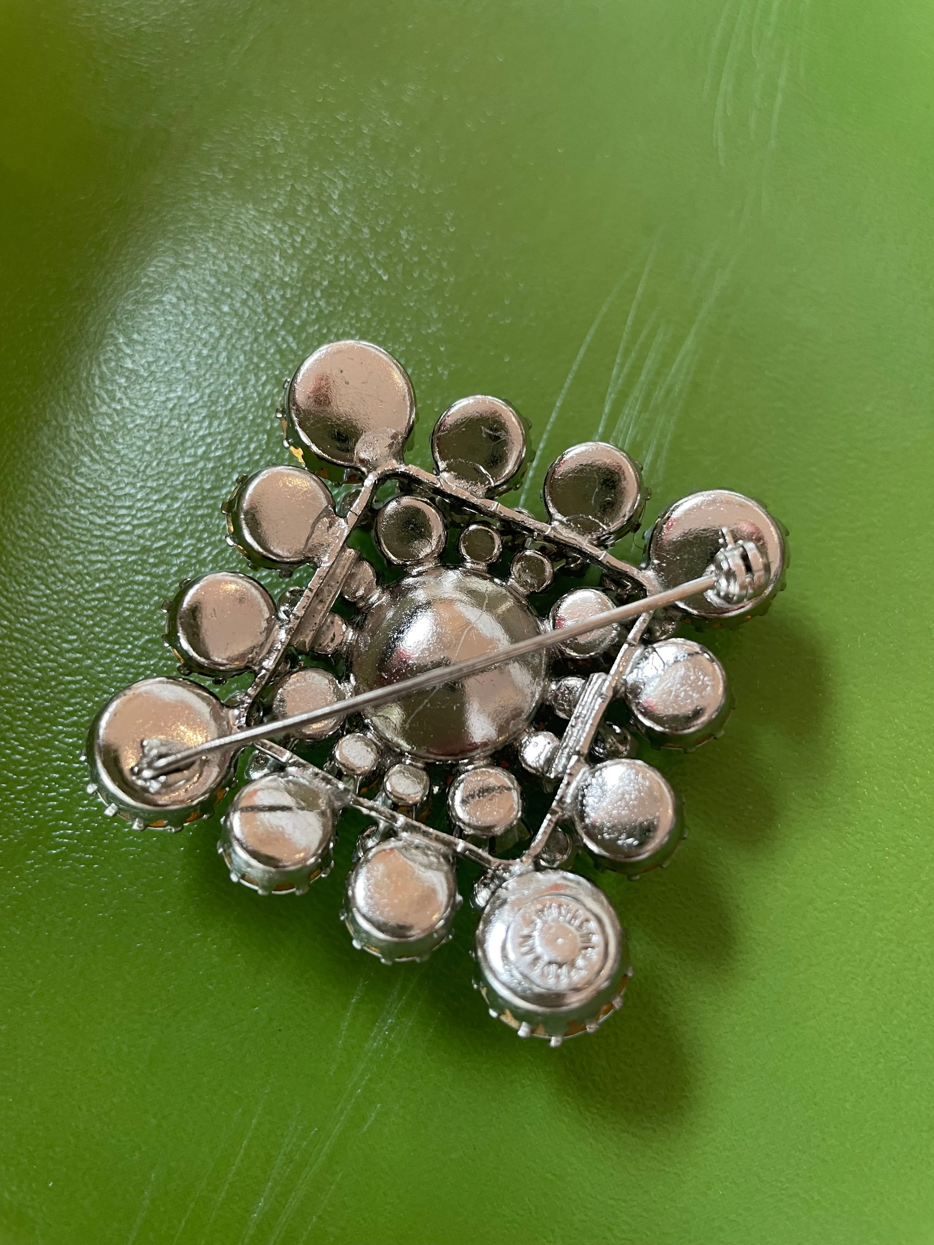 Weiss Rhinestone Brooch
