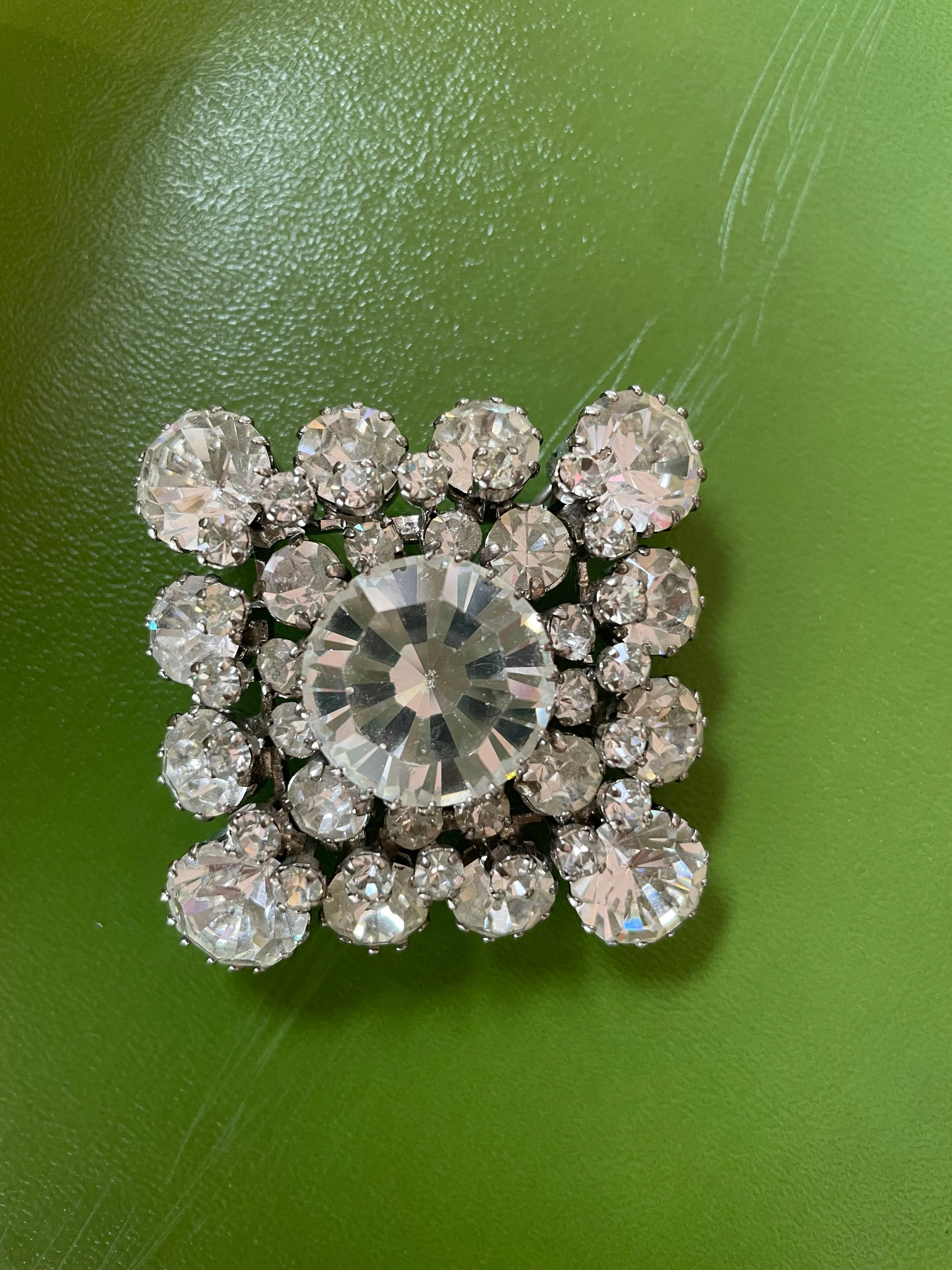 Weiss Rhinestone Brooch