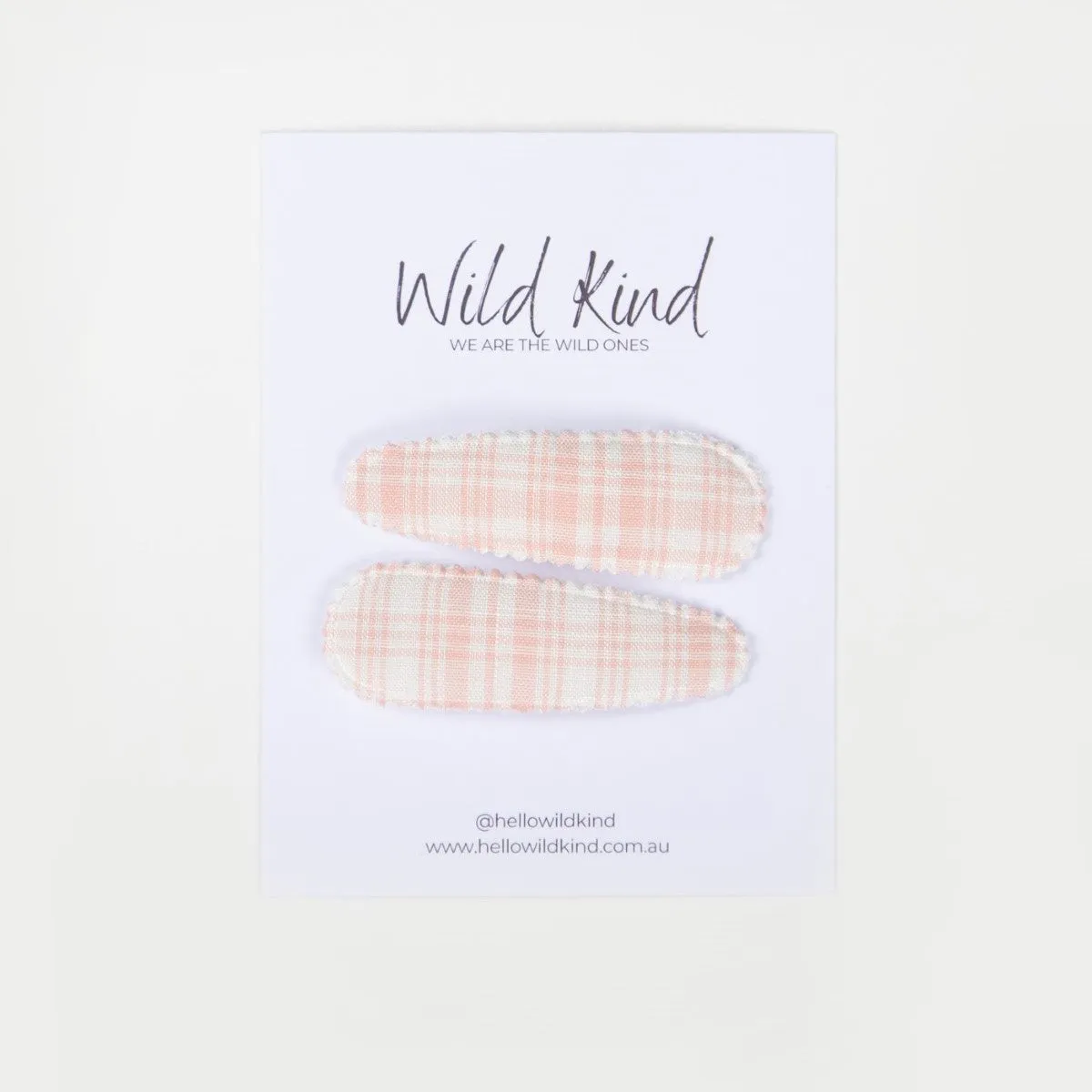 Wild Kind Elise Hair Clips - Pink/White