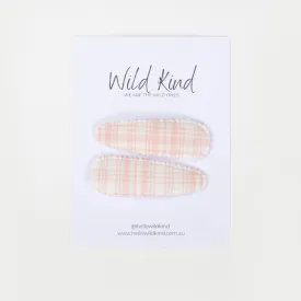 Wild Kind Elise Hair Clips - Pink/White