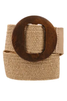 Wooden Circle Straw Belt